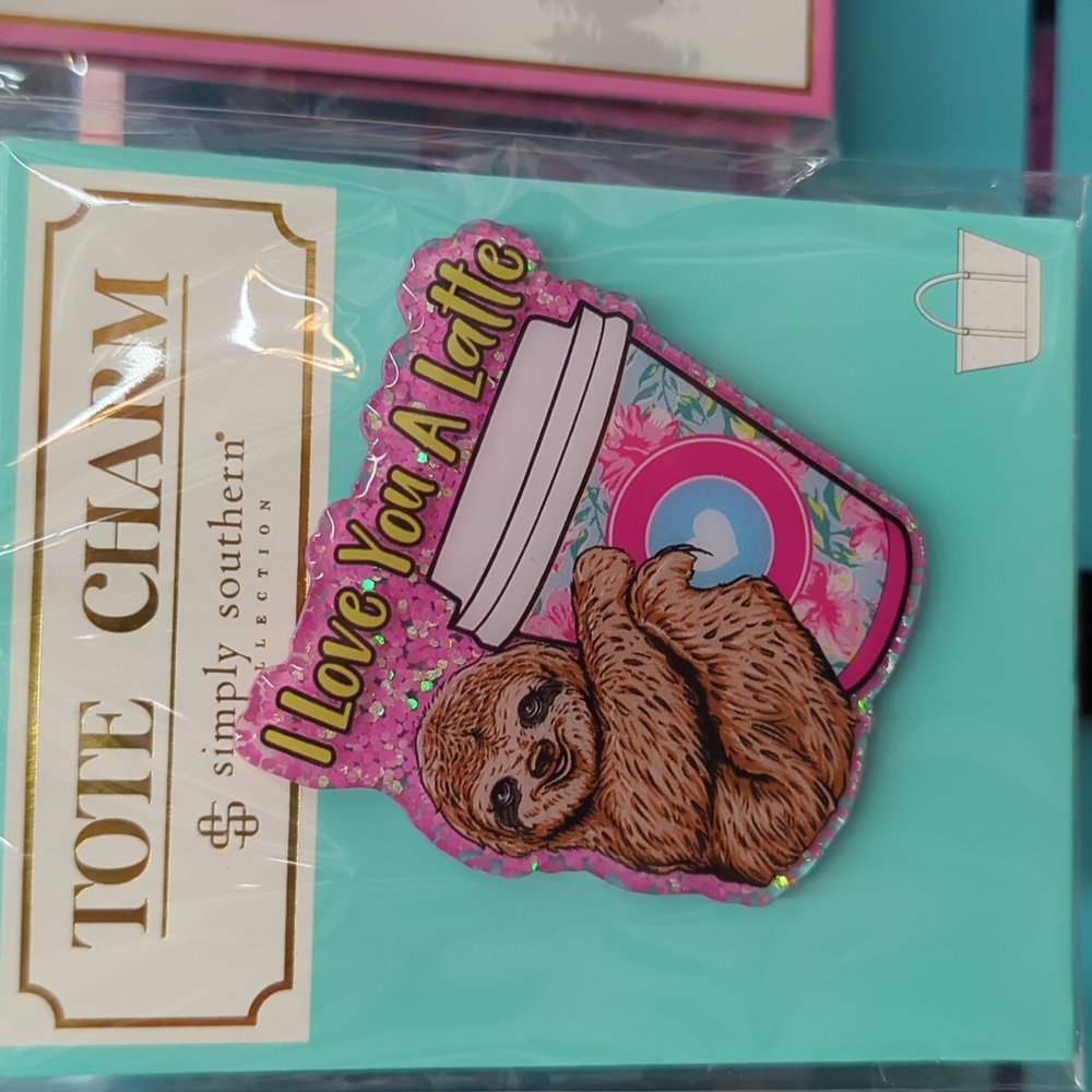Latte Sloth Tote Charm